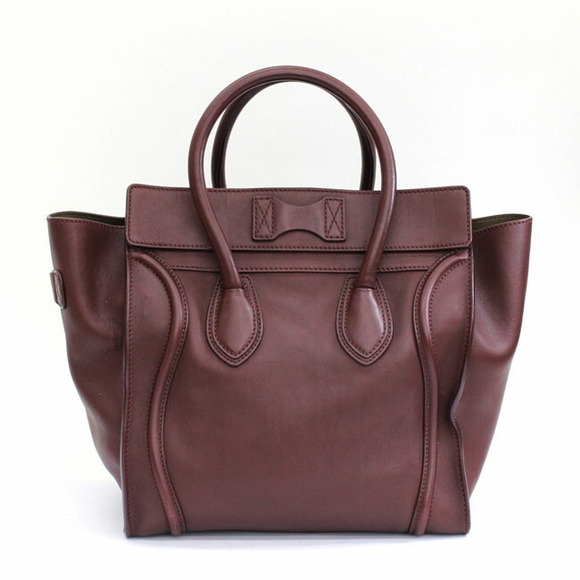 Celine Luggage Mini Shopper Handbag Purple - Picture 2 of 13